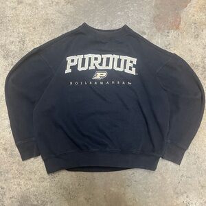 Purdue University Crewneck Sweatshirt Women’s Extra Large Black Gold College